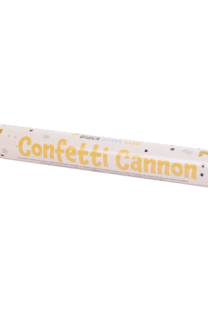 Cañón Confeti 38 cm - Confeti Gala - Boda - Fiesta - Eventos - Gala - Cañón Fiesta 38 cm - FÁCIL USO - Black Silver Gold